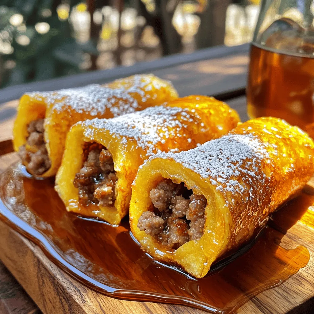 Sausage French Toast Roll-Ups Simple and Tasty Treat