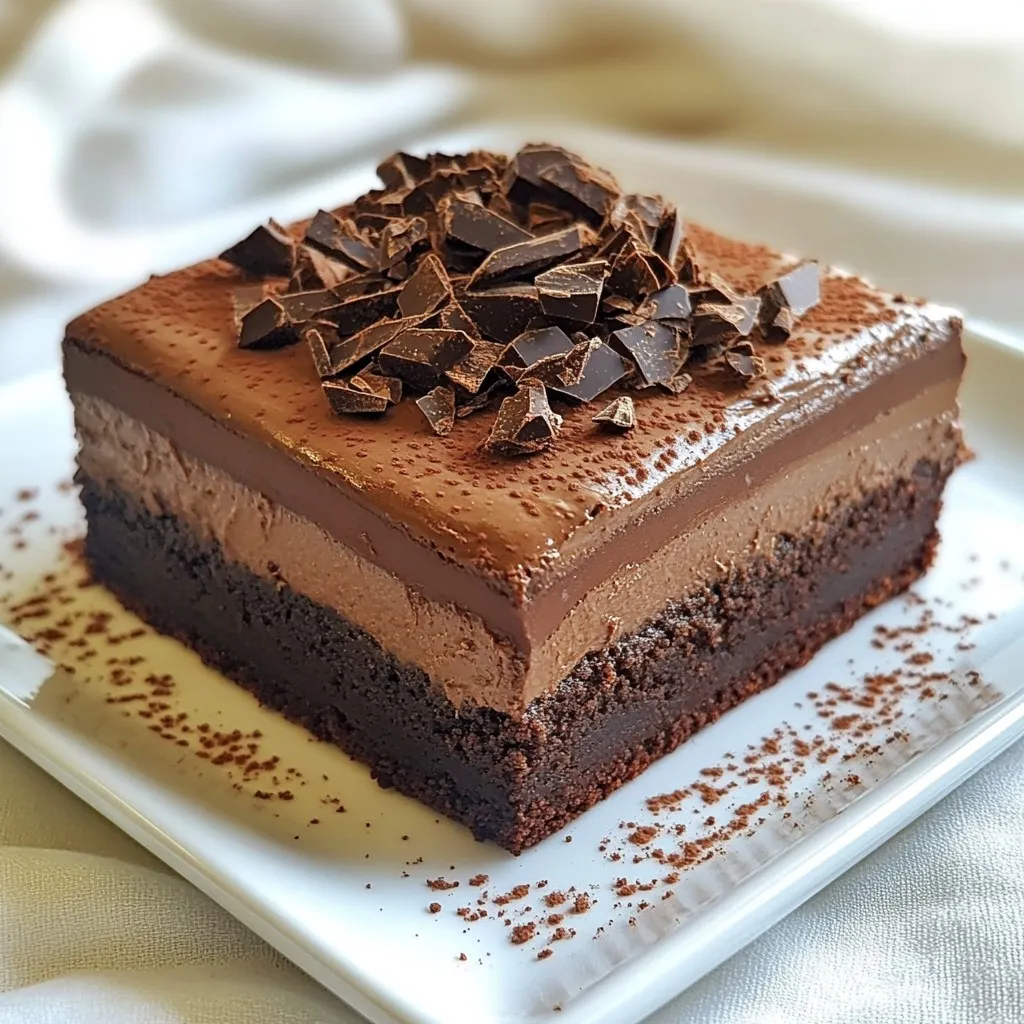 Chocolate Mousse Brownies Indulgent and Rich Dessert