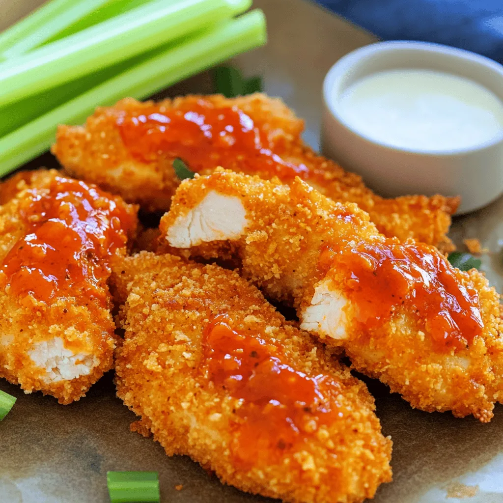 Air Fryer Buffalo Chicken Tenders Crispy and Flavorful