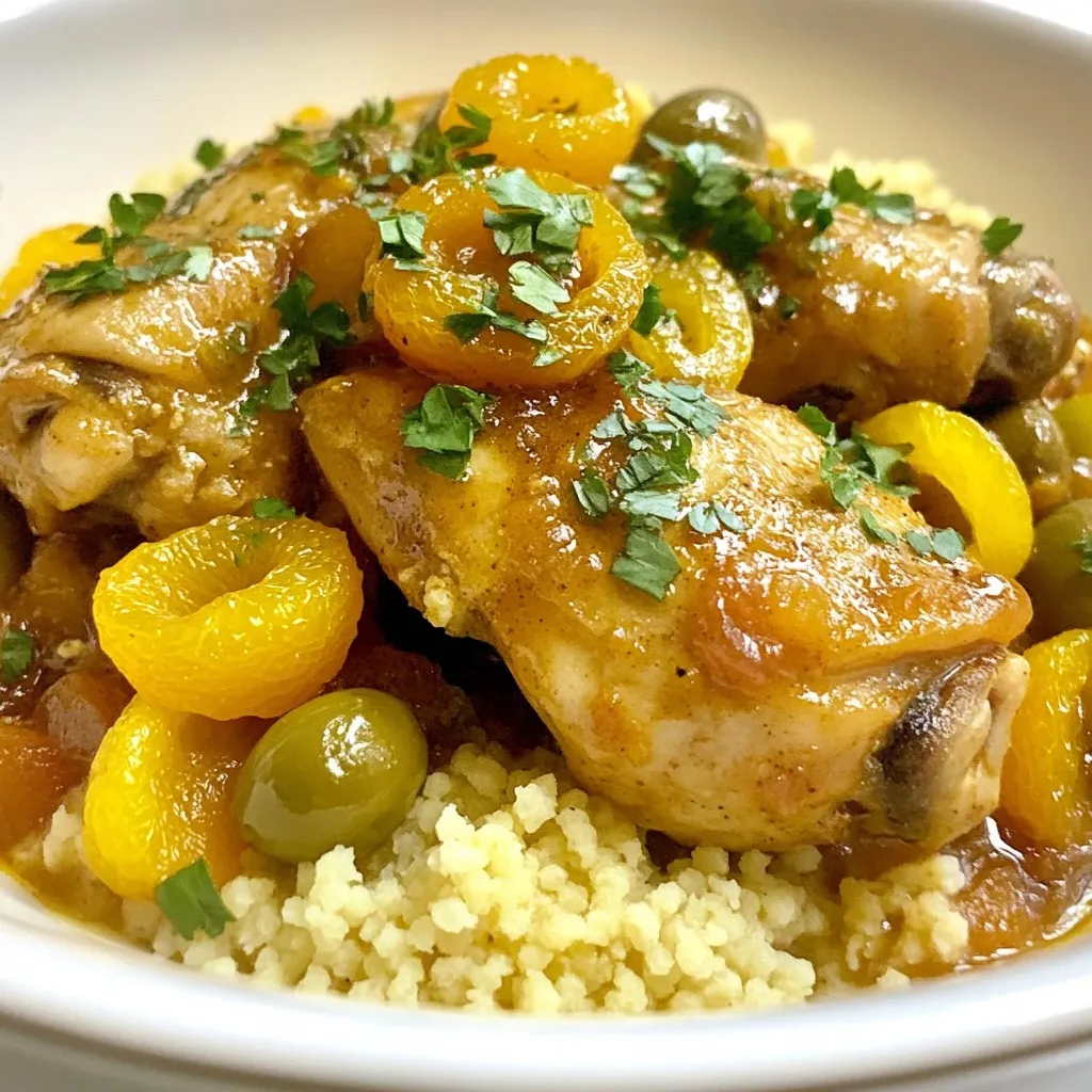Moroccan Chicken Orange Tagine Flavorful Dinner Dish