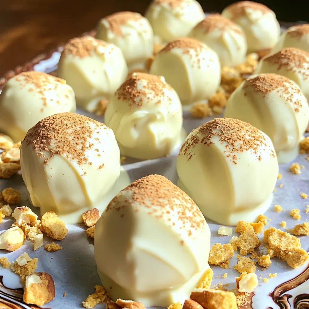 No-Bake White Chocolate Pumpkin Truffles Delight