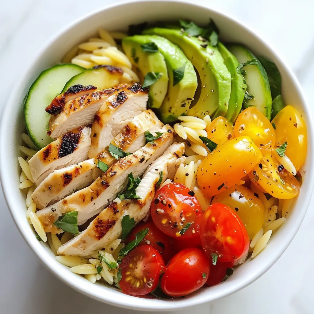 Chicken Orzo Power Bowl Nutritious Weeknight Meal