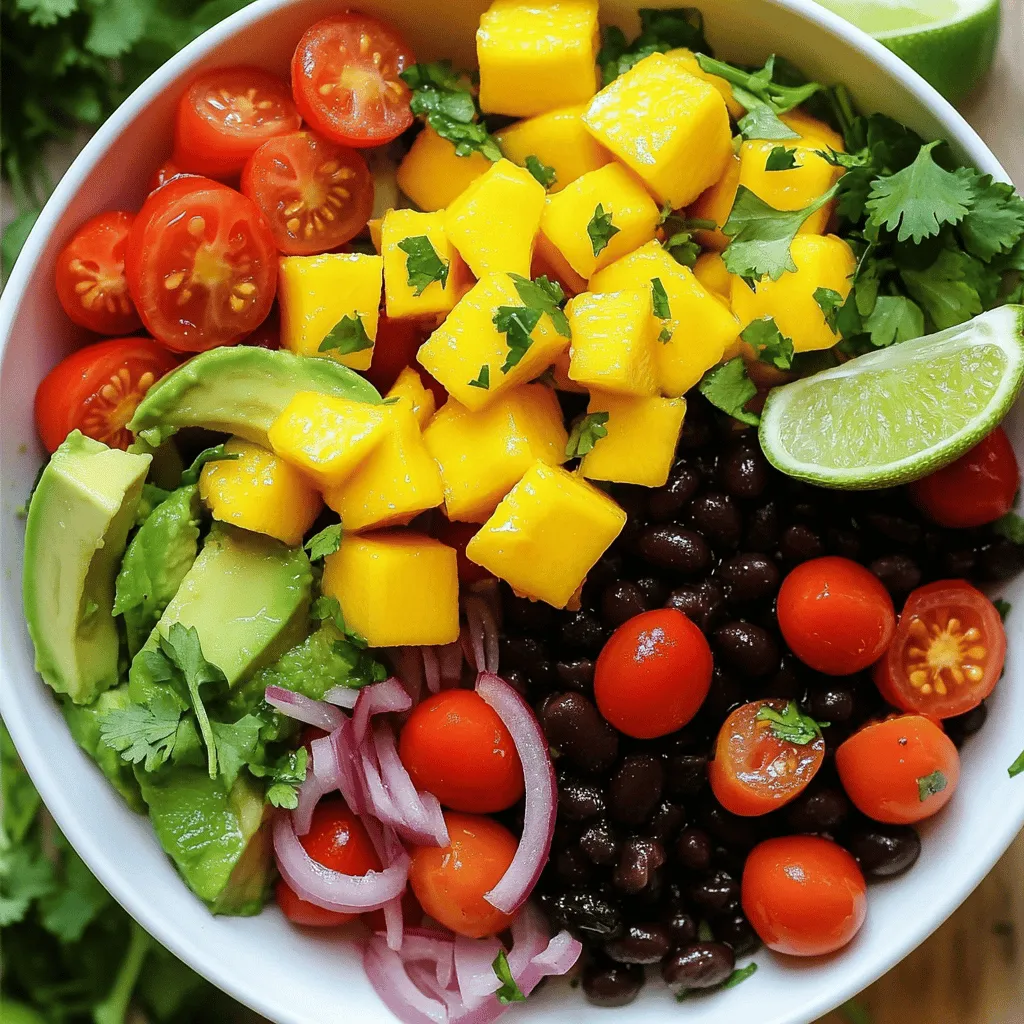 Mango Avocado Black Bean Salad Fresh and Flavorful Dish