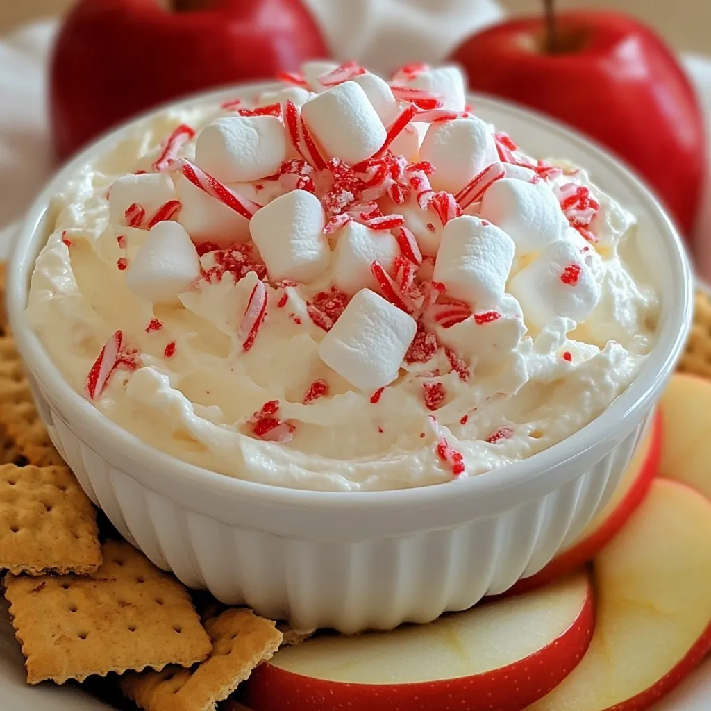 Christmas Peppermint Fluff Dip Festive and Tasty Treat