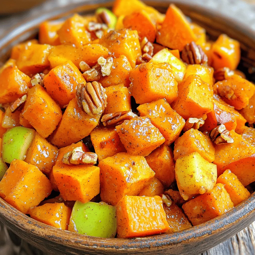 Cinnamon Roasted Sweet Potatoes and Apples Delight