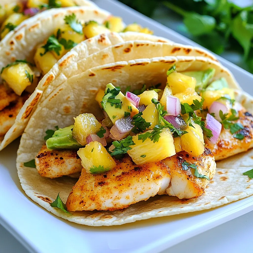 Pineapple Salsa Fish Tacos Flavorful and Fresh Meal