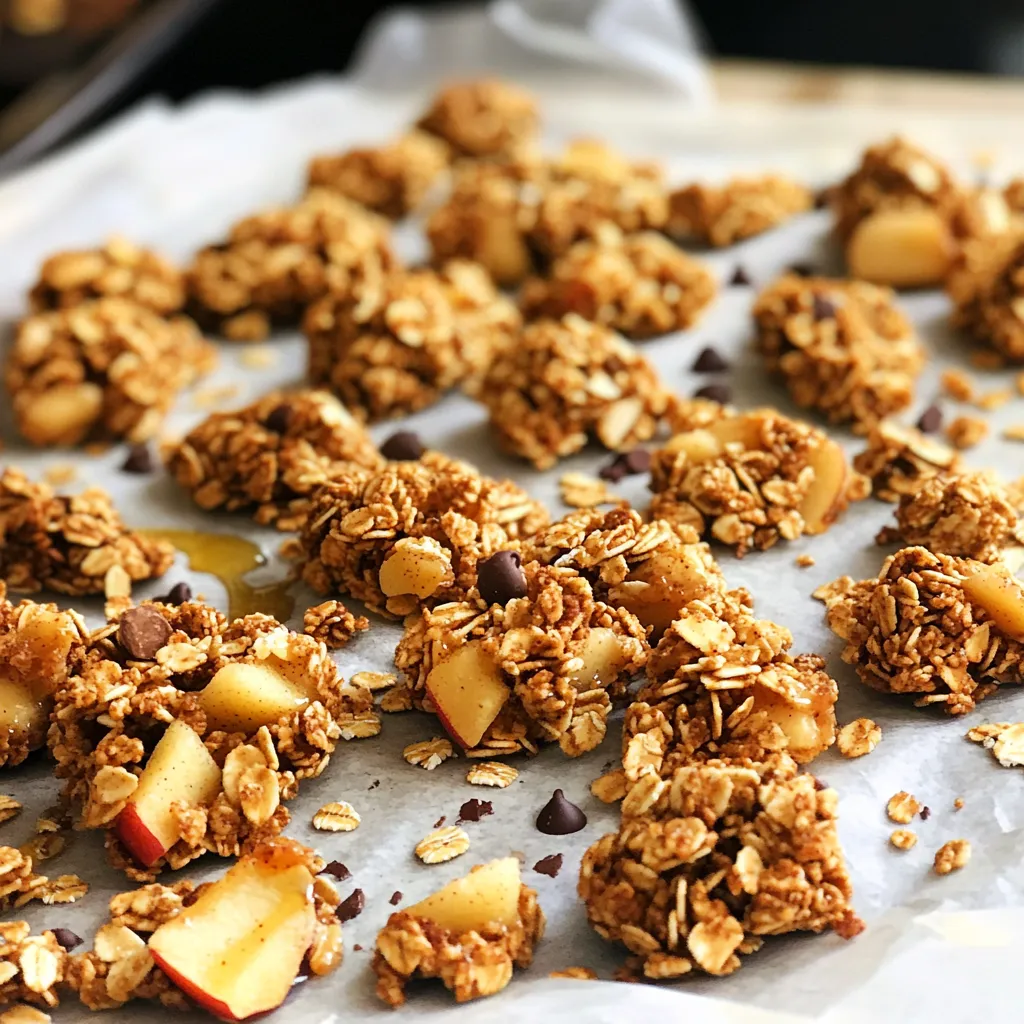 Caramel Apple Granola Clusters Tasty and Simple Treat