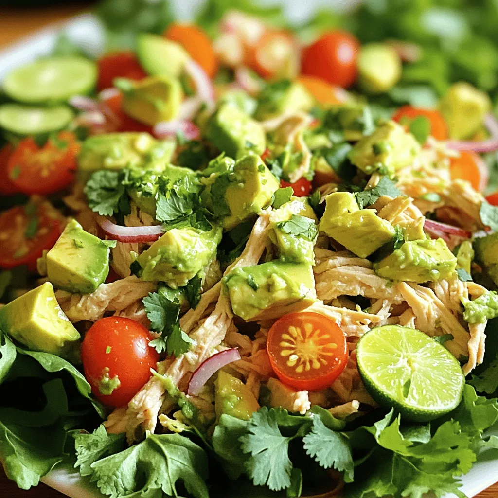 Avocado Lime Chicken Salad Fresh and Flavorful Dish