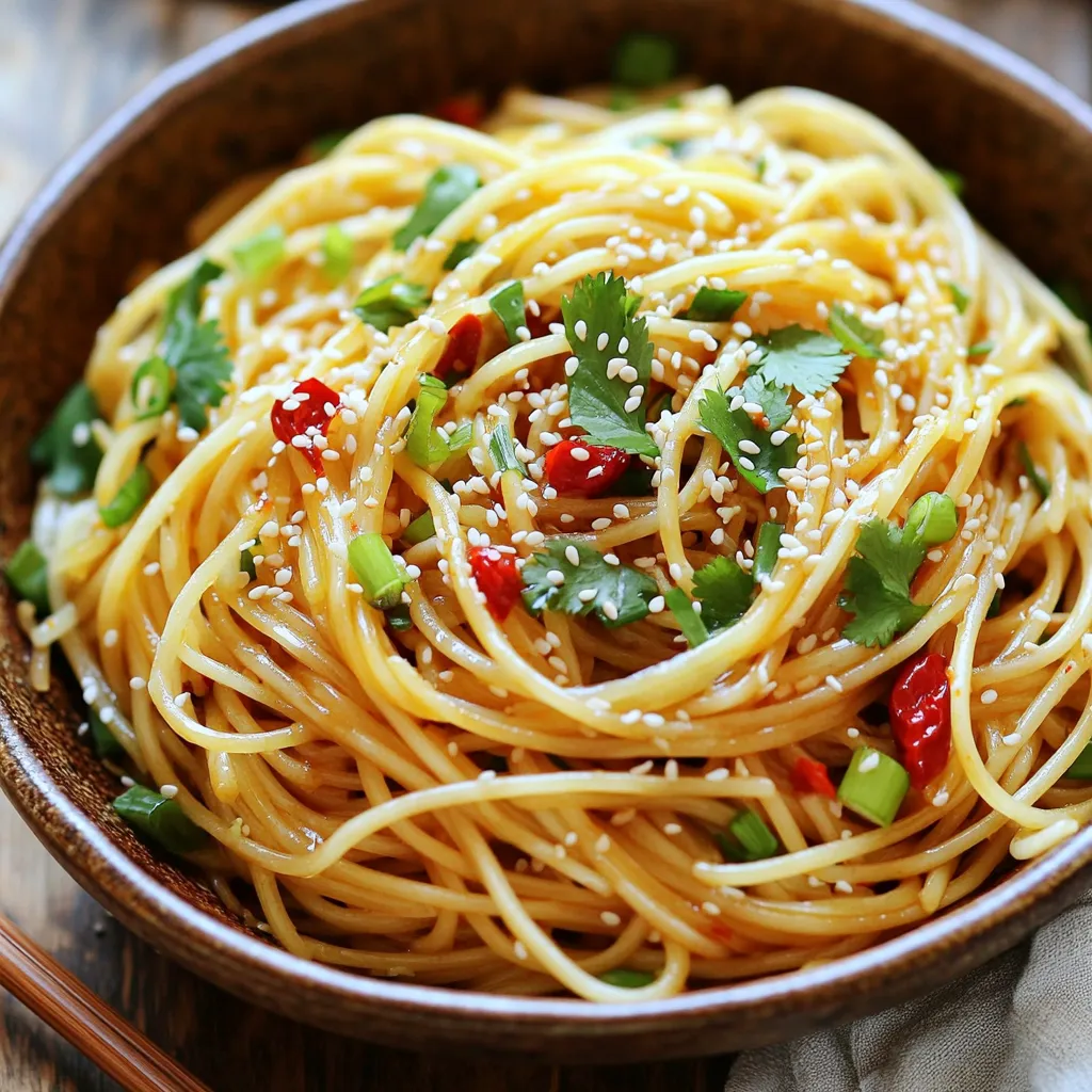 Garlic Chili Noodles Tasty and Quick Weeknight Meal