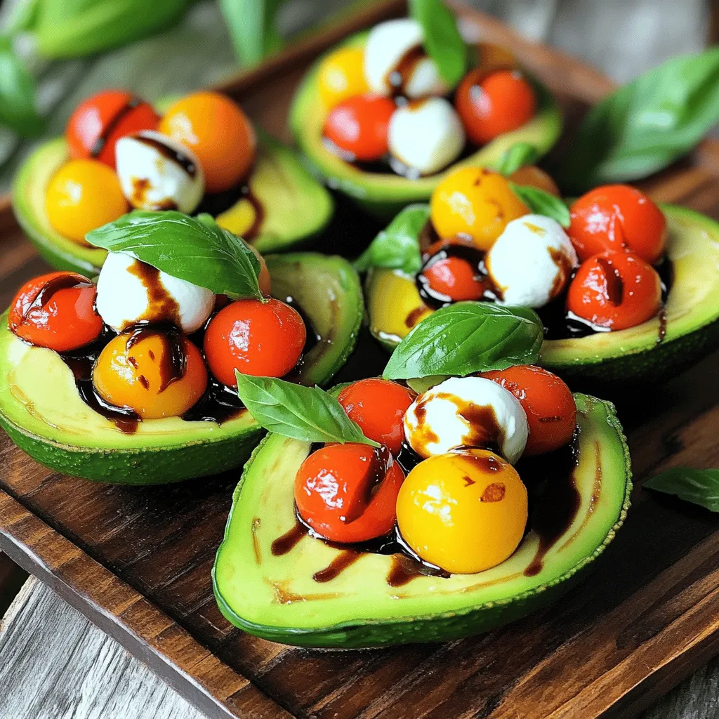 Caprese Stuffed Avocados Flavorful and Fresh Delight