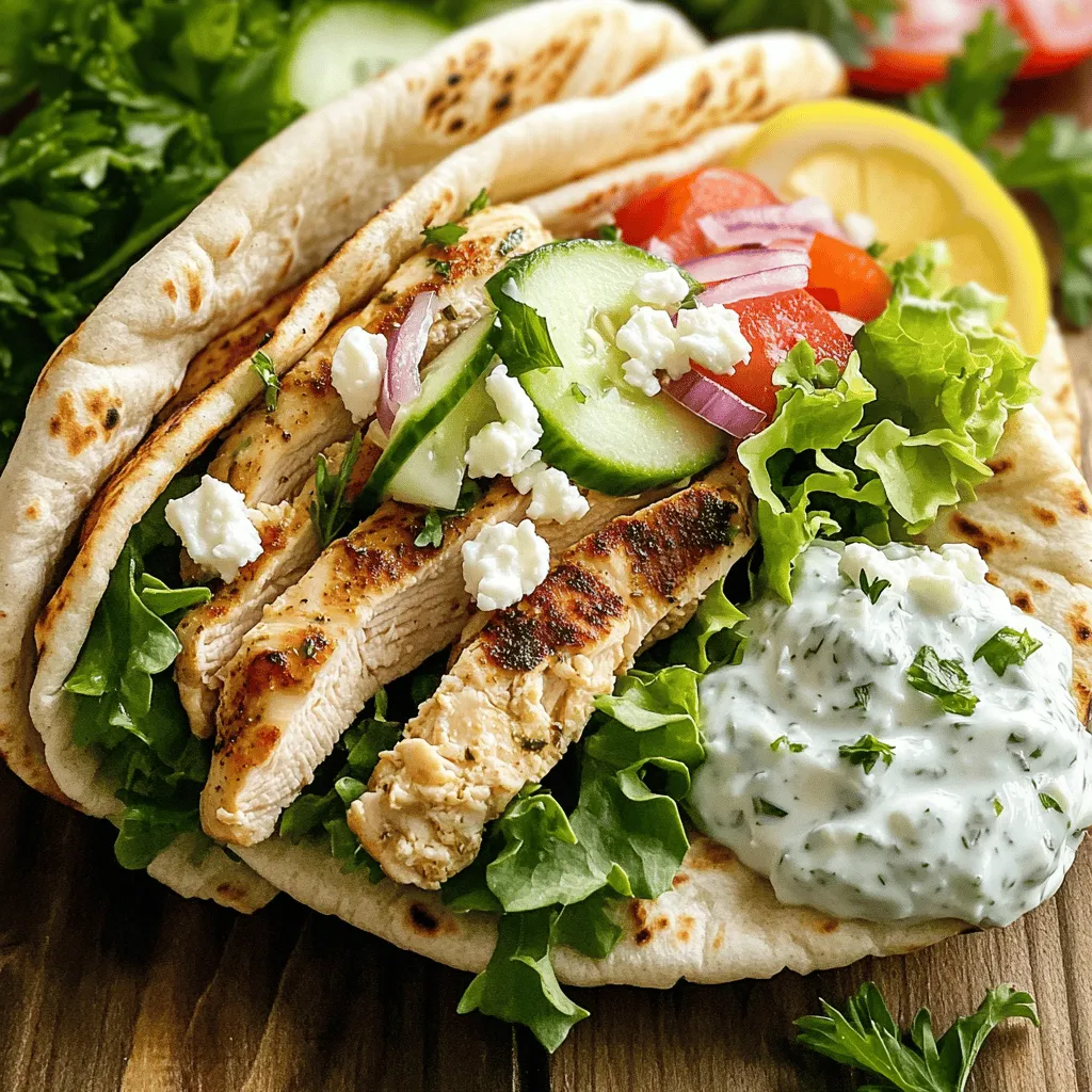 Easy Greek Chicken Gyro Wraps Quick and Flavorful Meal