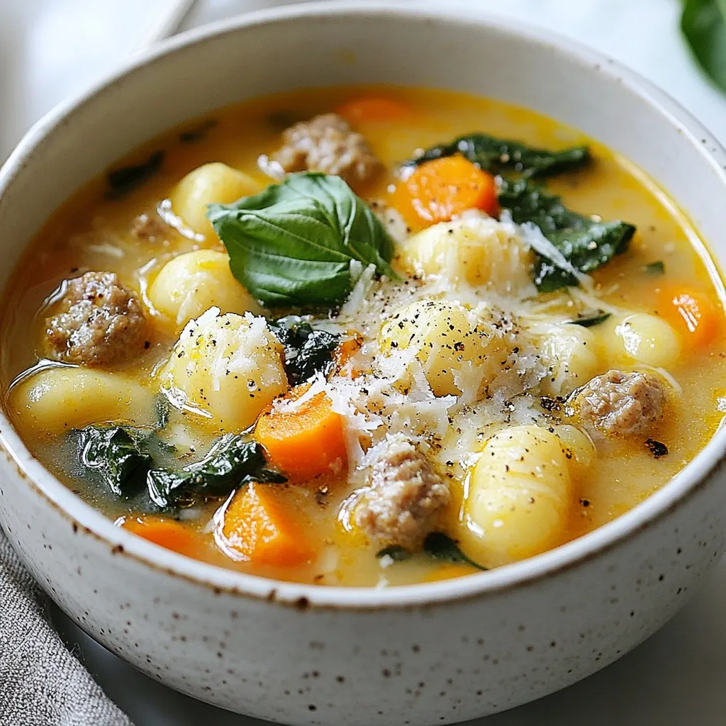 Italian Sausage Gnocchi Soup Flavorful Comfort Dish