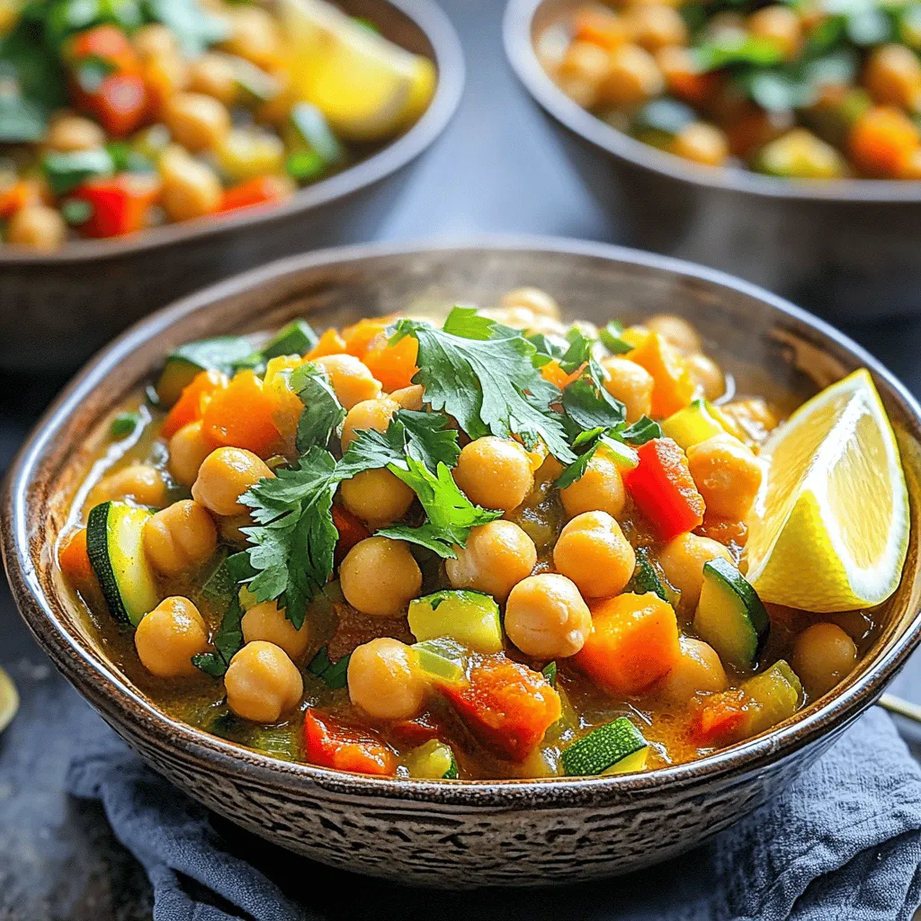 Flavorful Slow Cooker Moroccan Chickpea Stew Recipe