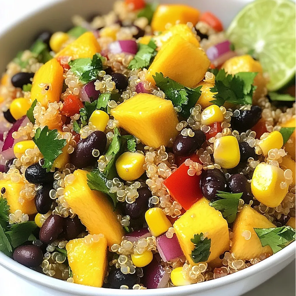 Mango Black Bean Quinoa Salad Fresh and Flavorful Dish