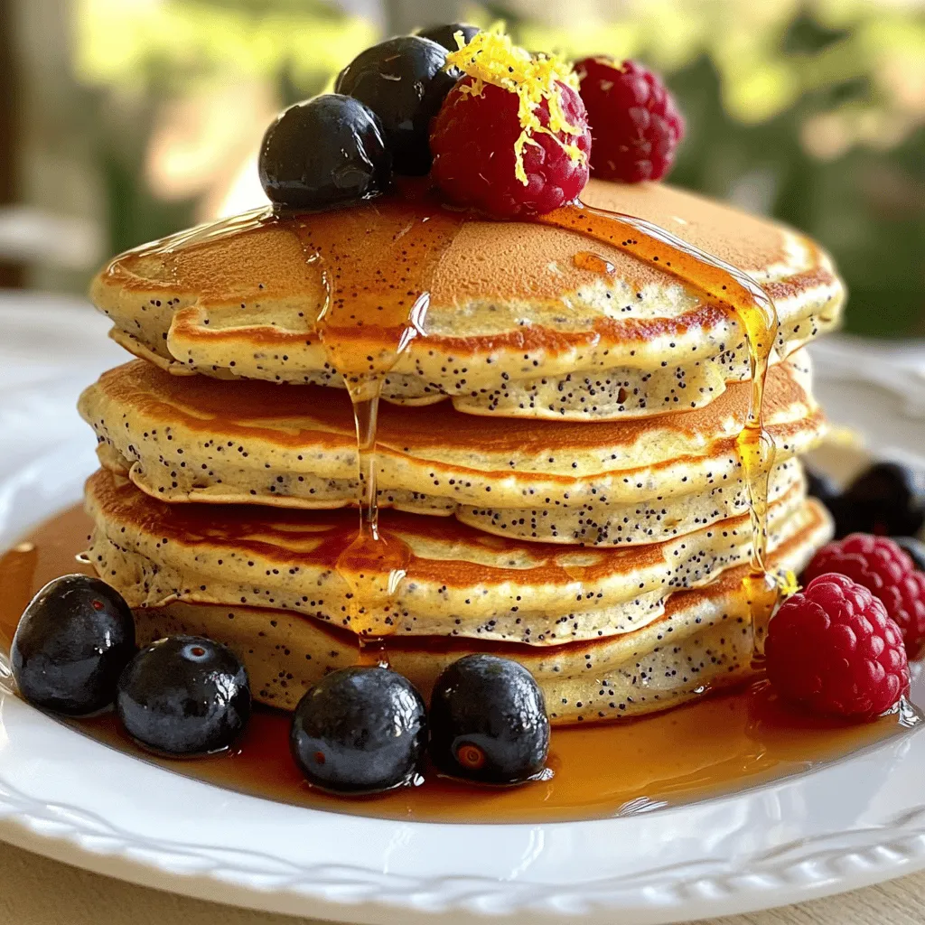 Lemon Poppy Seed Yogurt Pancakes Flavorful and Easy
