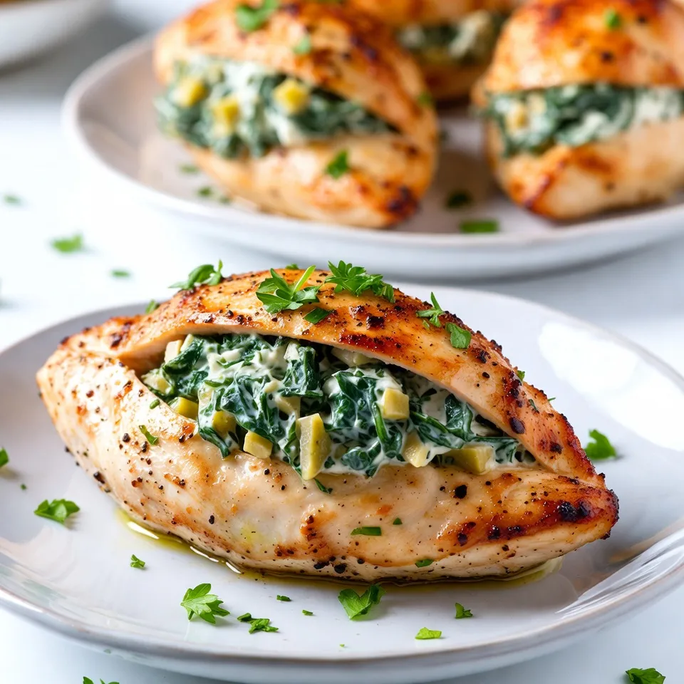 Spinach Artichoke Stuffed Chicken Flavorful Dinner Delight