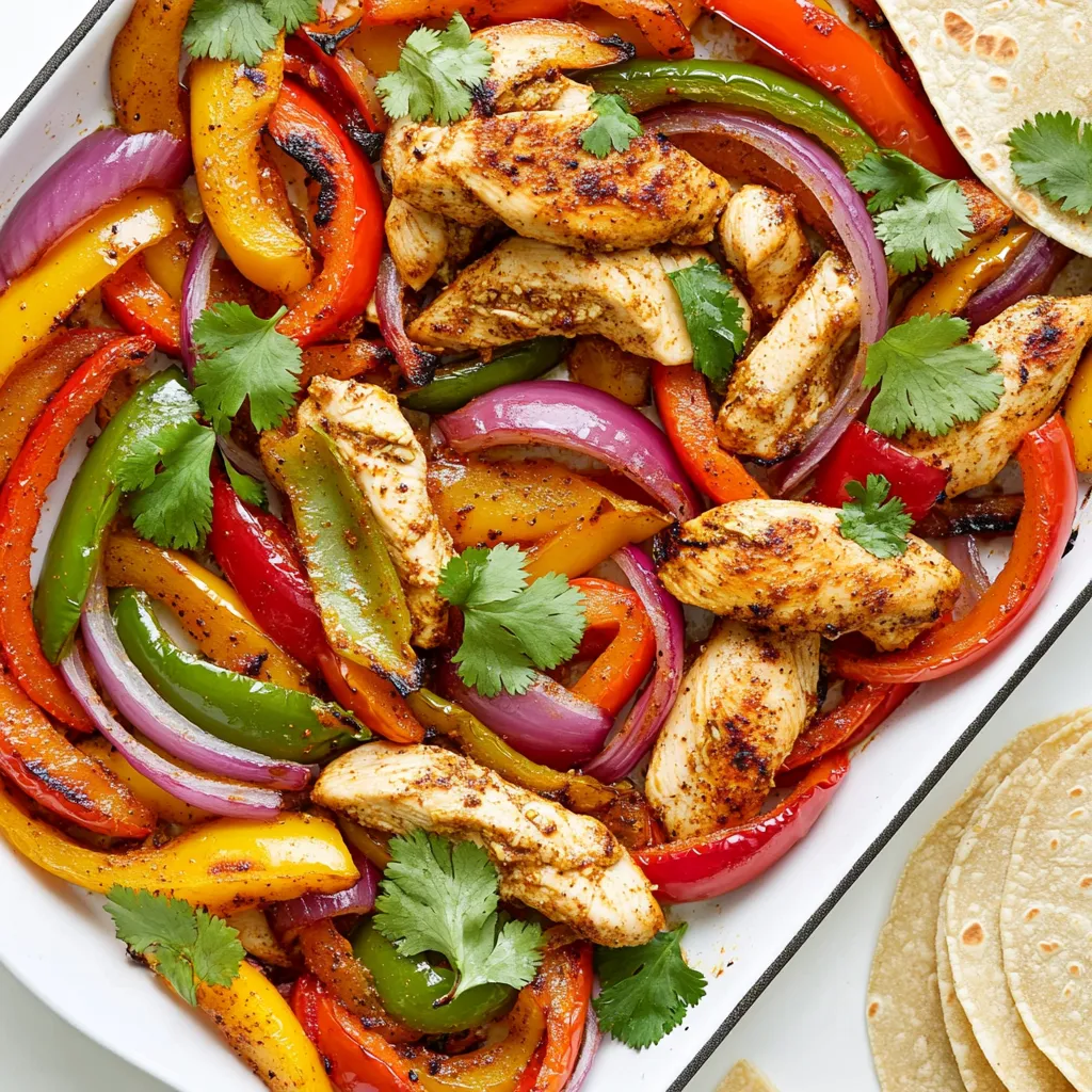 Savory Sheet Pan Fajita Chicken Peppers Delight