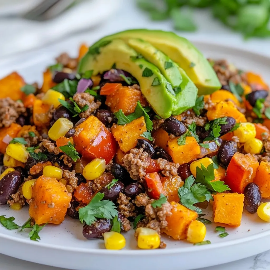 Southwest Beef Sweet Potato Skillet Flavorful Dish