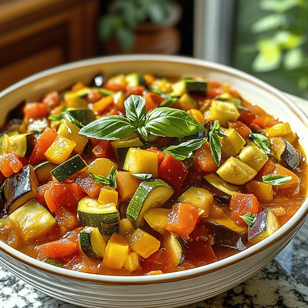Summer Veggie Crockpot Ratatouille Easy and Flavorful