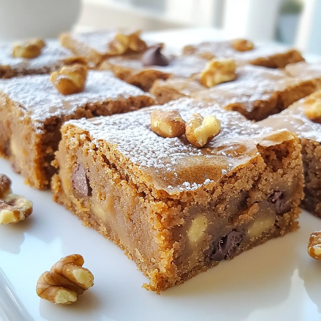Spiced Gingerbread Blondies Flavorful Holiday Treat
