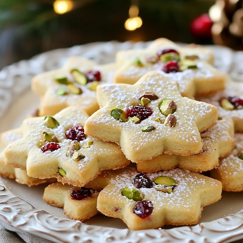 Cranberry Pistachio Shortbread Cookies Easy Delight