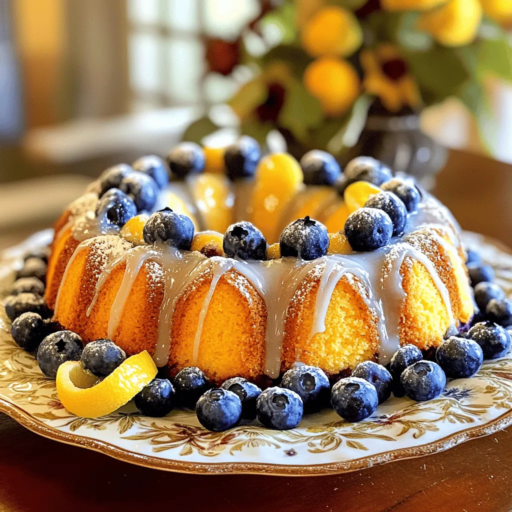 Blueberry Lemon Pound Cake Delicious and Moist Recipe