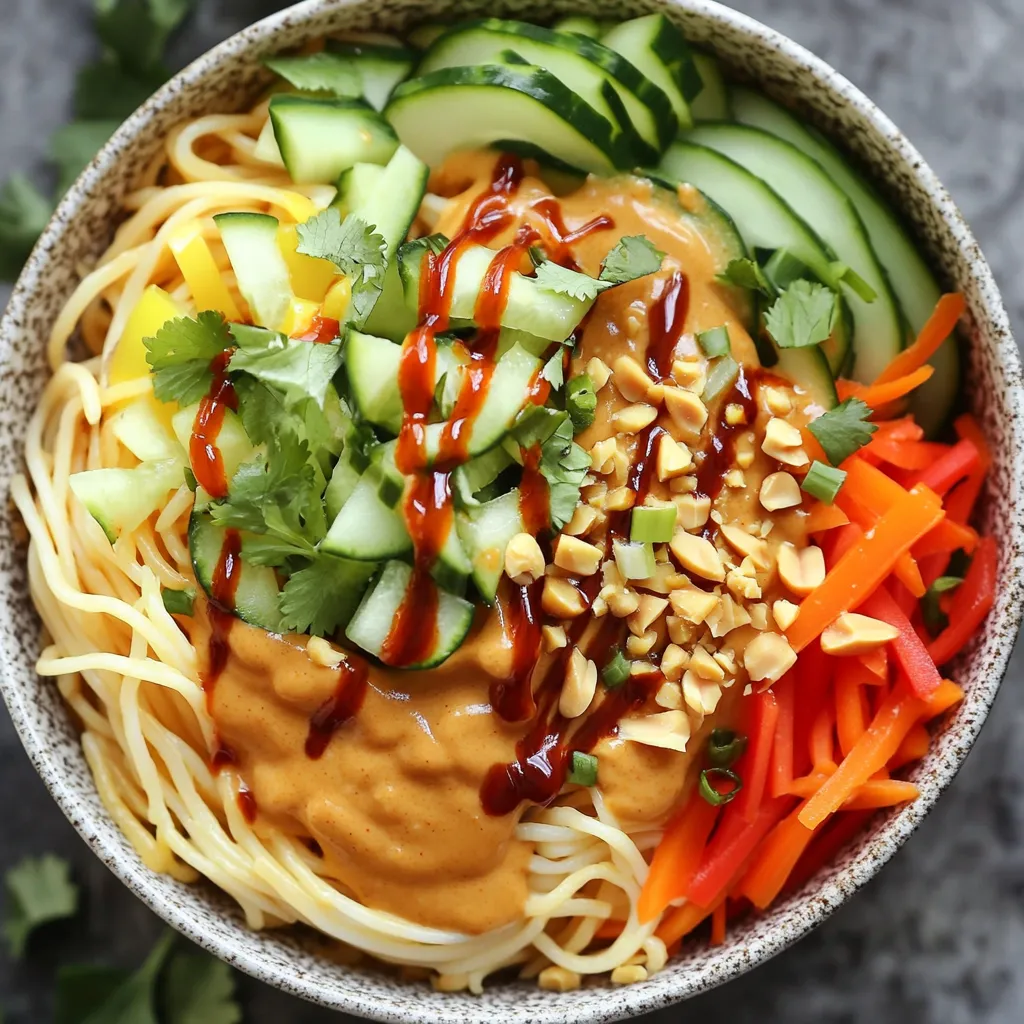 Spicy Peanut Noodle Bowls Quick and Flavorful Meal
