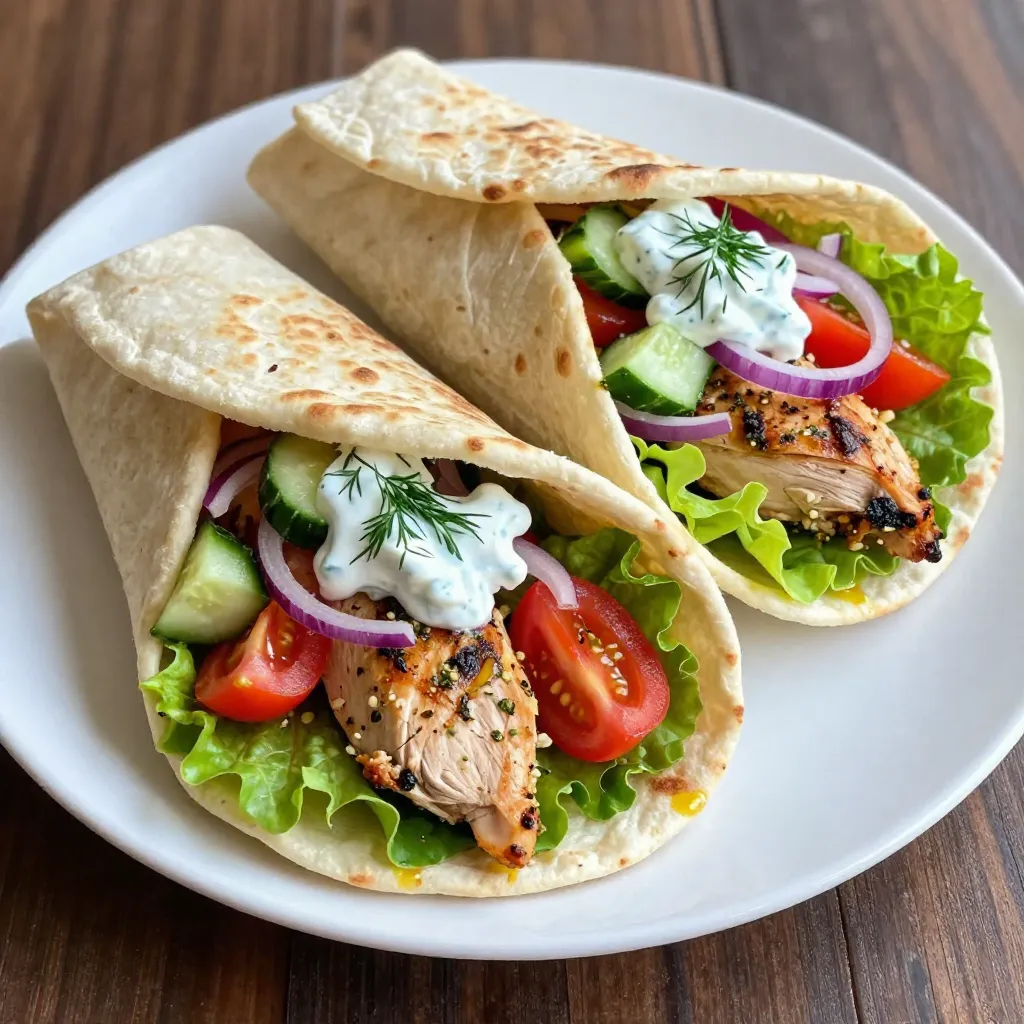 Greek Chicken Gyro Wraps Flavorful and Easy Recipe