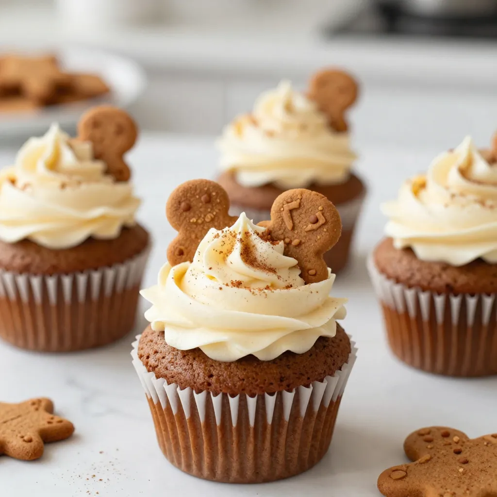 Easy Gingerbread Cupcakes Delightful Holiday Treat