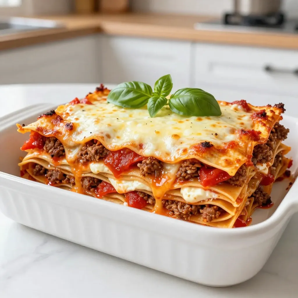 Classic Lasagna with Meat Sauce Flavorful Comfort Food