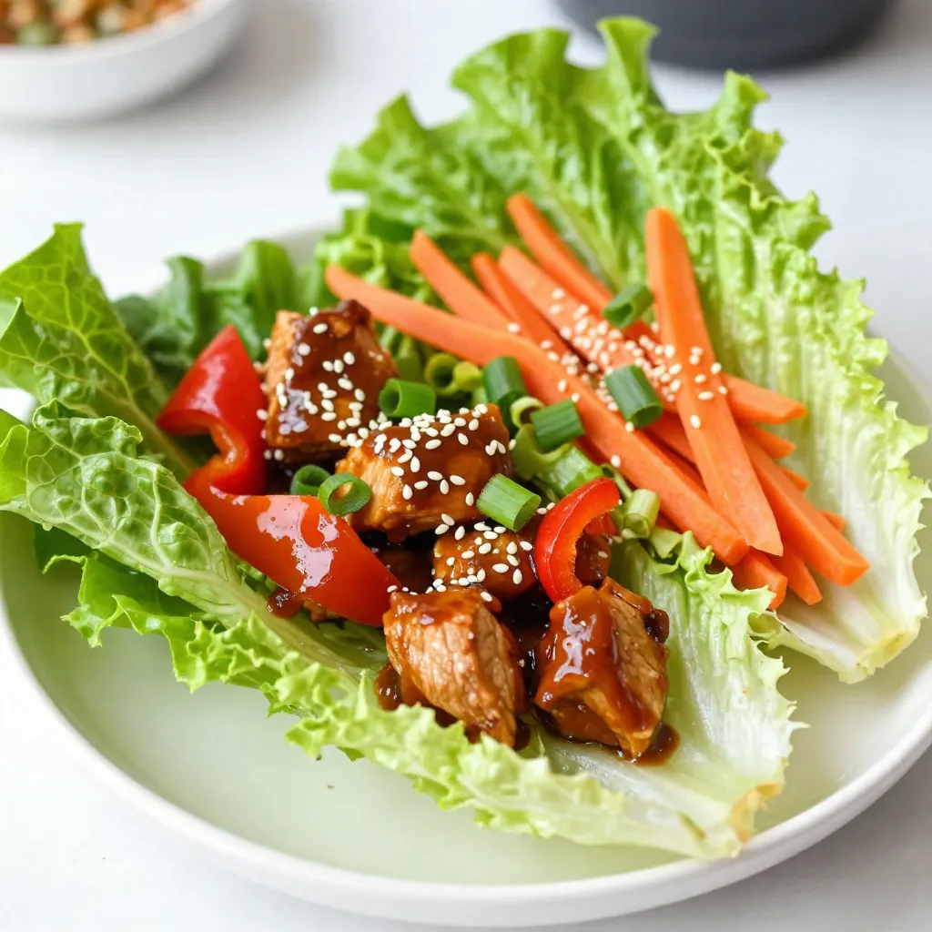 Teriyaki Chicken Lettuce Wraps Delicious and Easy Meal