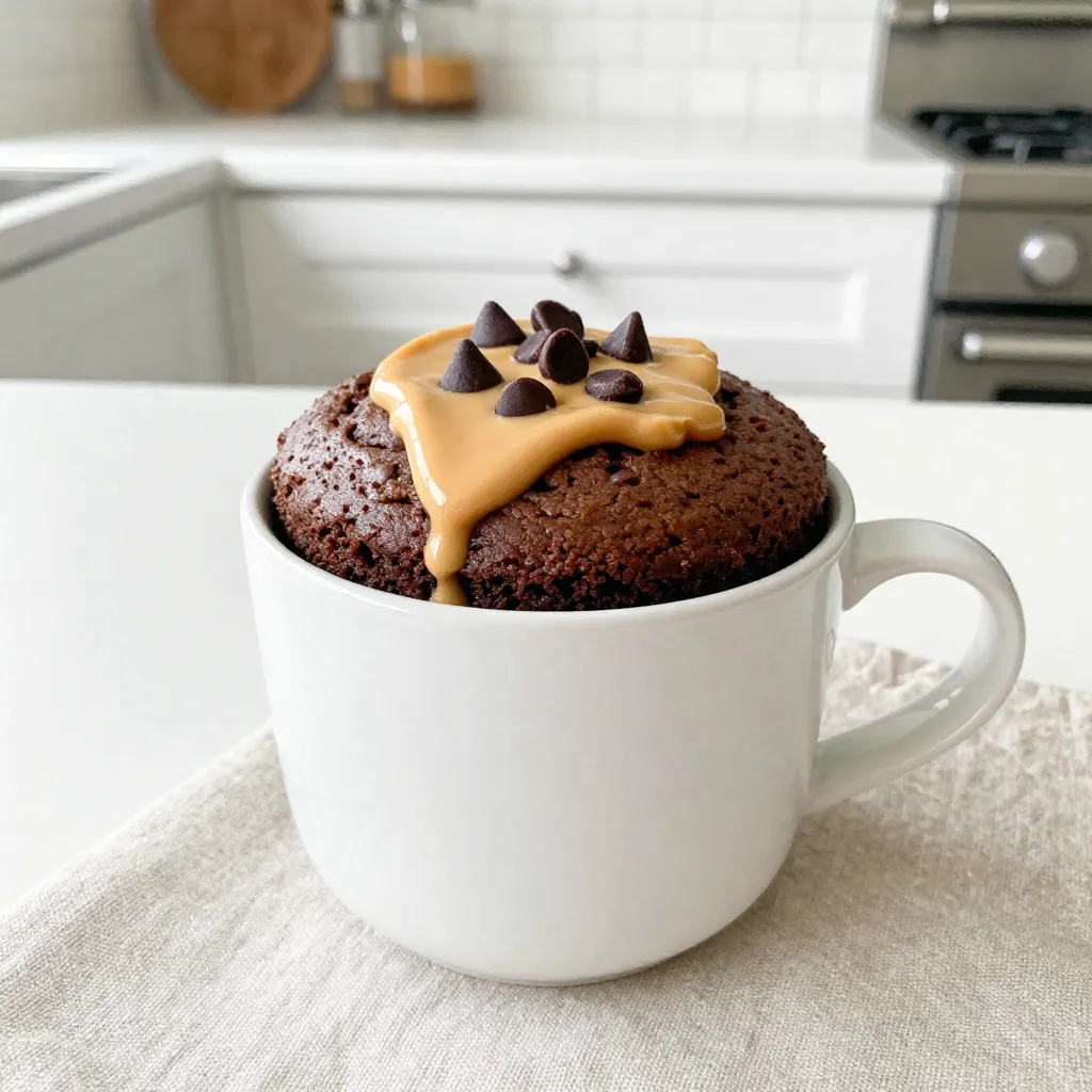 Chocolate Peanut Butter Mug Cake Irresistible Treat