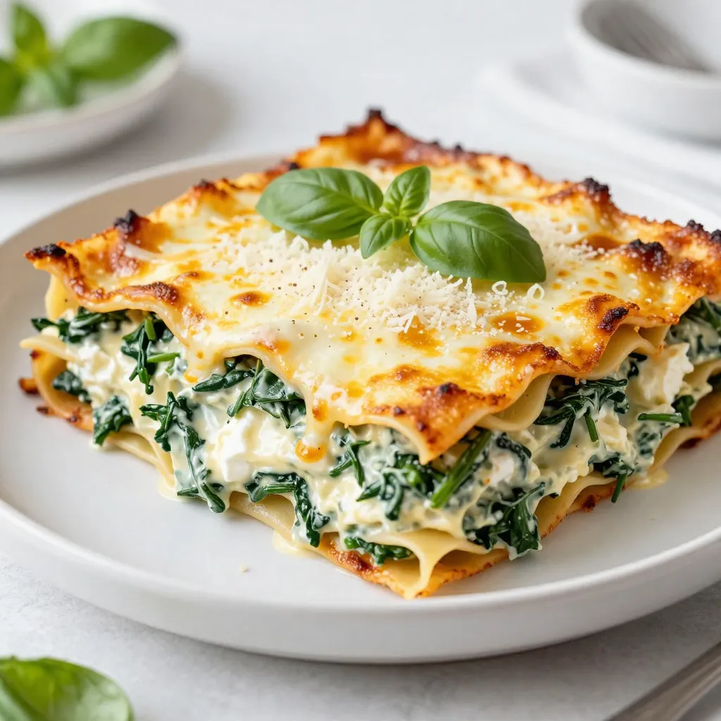 Creamy Spinach Alfredo Lasagna Easy and Delightful Dish
