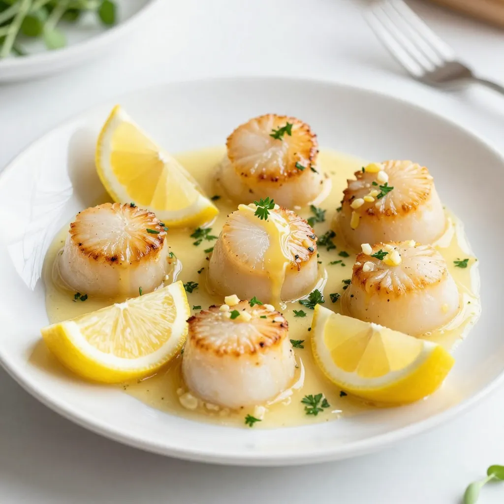 Buttery Lemon Garlic Scallops Delightful Quick Meal