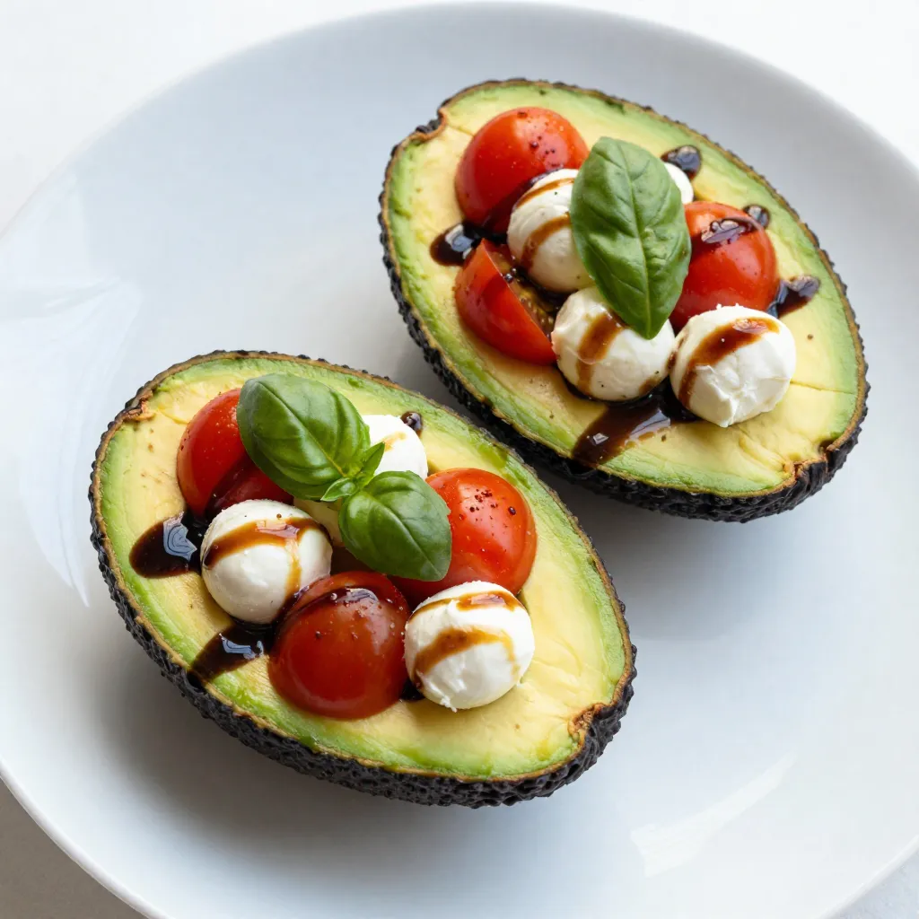 Caprese Stuffed Avocado Boats Fresh and Flavorful Dish