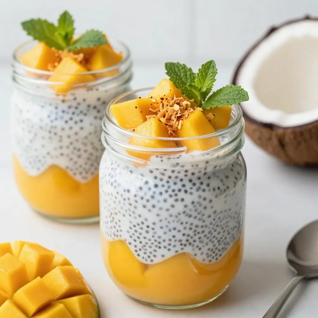 Mango Coconut Chia Pudding Simple and Healthy Delight