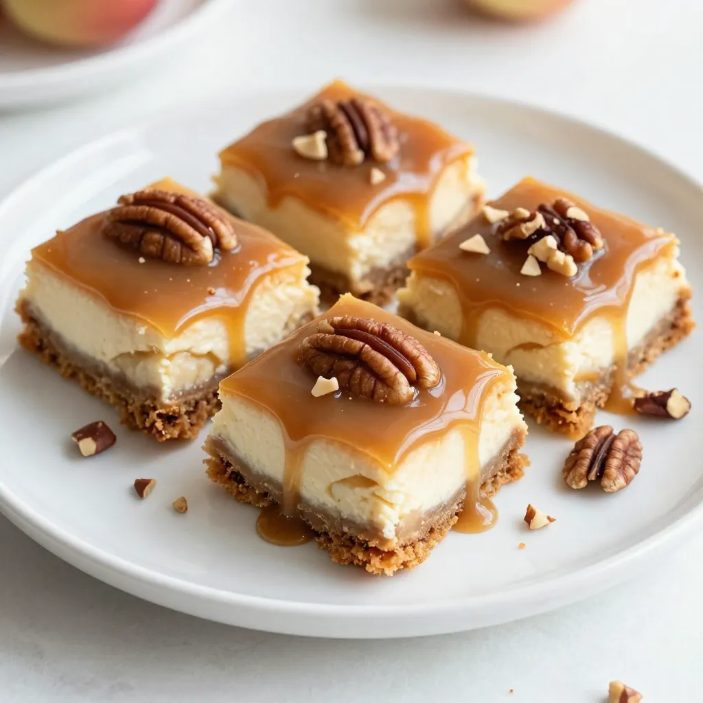Caramel Apple Cheesecake Bars Easy and Delicious Treat