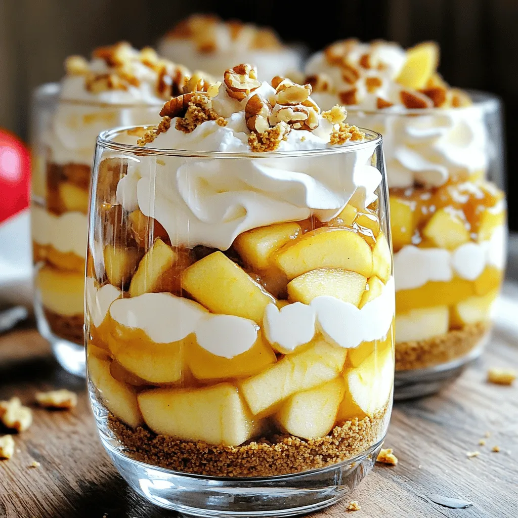 Irresistible Apple Pie Whipped Cream Parfaits Recipe