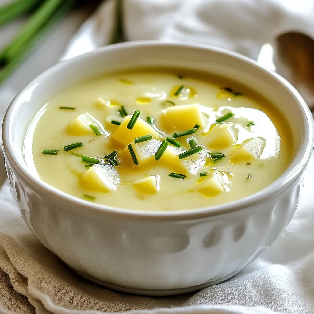 Creamy Vegan Potato Leek Soup Easy and Flavorful Dish