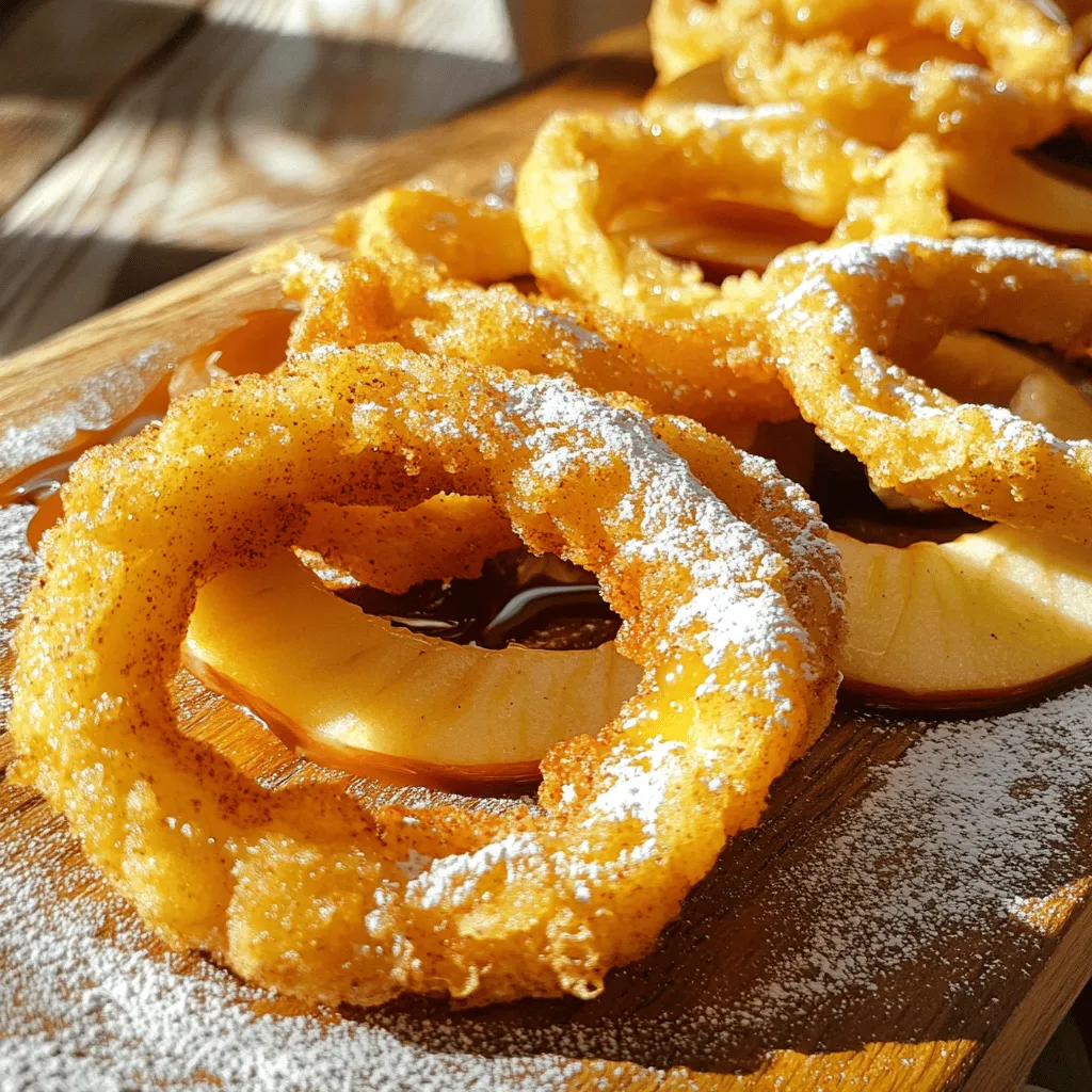 Crispy Fried Cinnamon Apple Rings Delightful Snack Recip