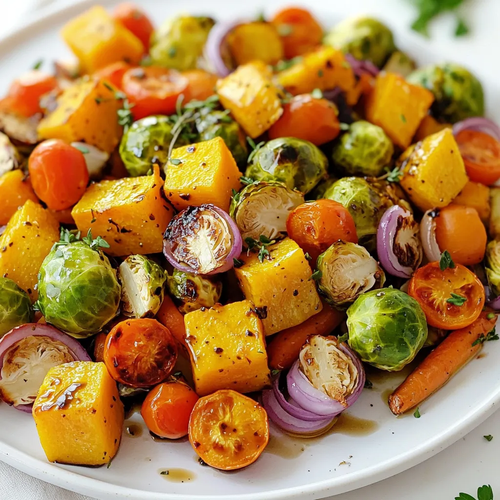 Balsamic Roasted Fall Veggies Sheet-Pan Delight