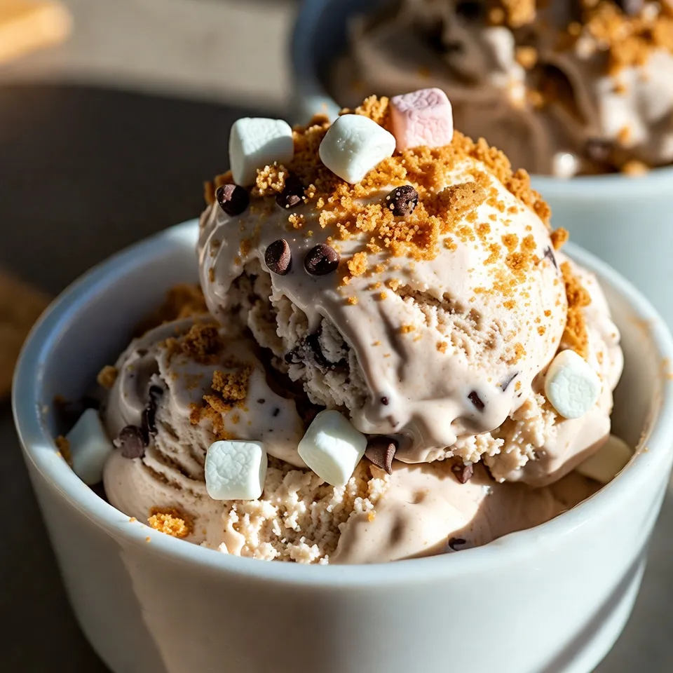 S’mores No-Churn Ice Cream Delightfully Easy Recipe