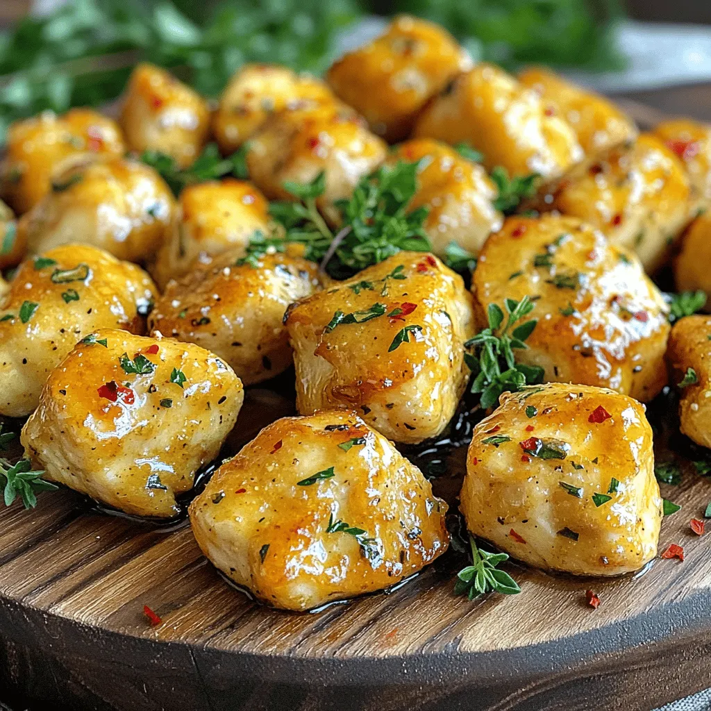 Garlic Butter Chicken Bites Irresistible Flavor Boost