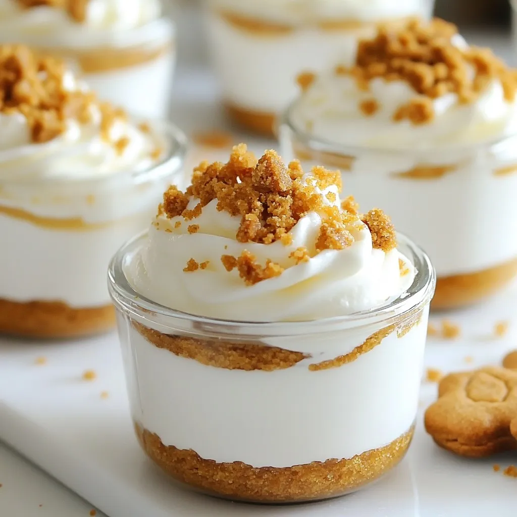No-Bake Gingerbread Cheesecake Cups Creamy Delight