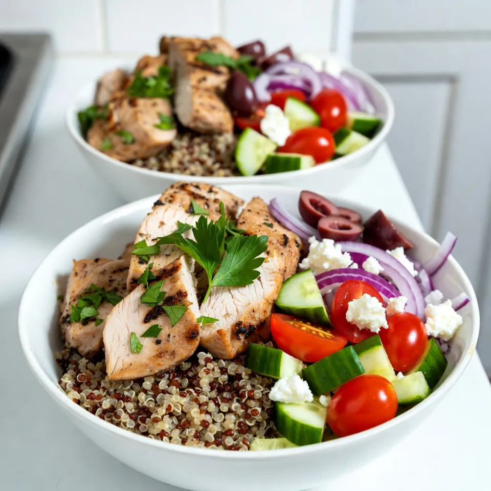 Greek Chicken Gyro Bowls Flavorful and Fresh Meal