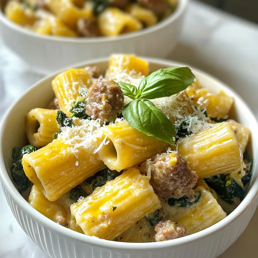 Creamy Sausage Rigatoni Easy and Flavorful Recipe