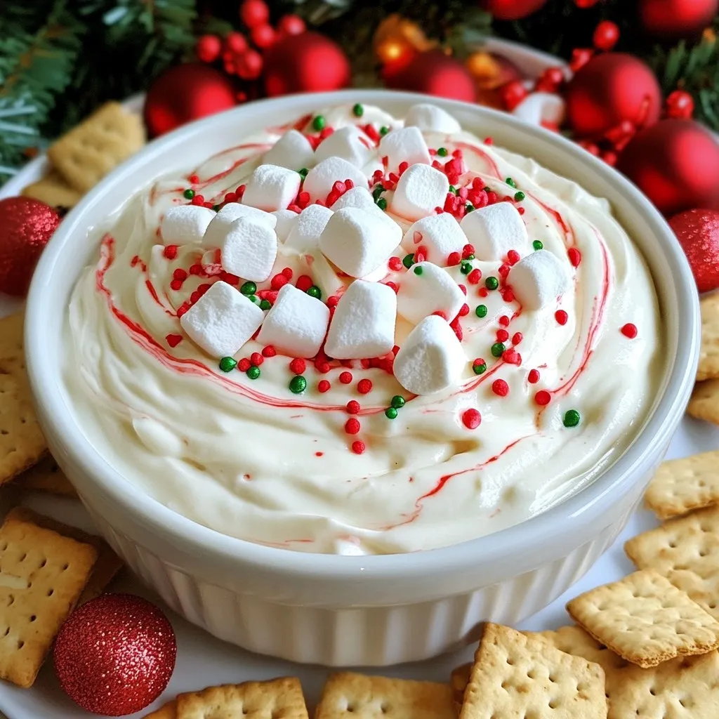 Christmas Peppermint Fluff Dip Joyful Holiday Treat