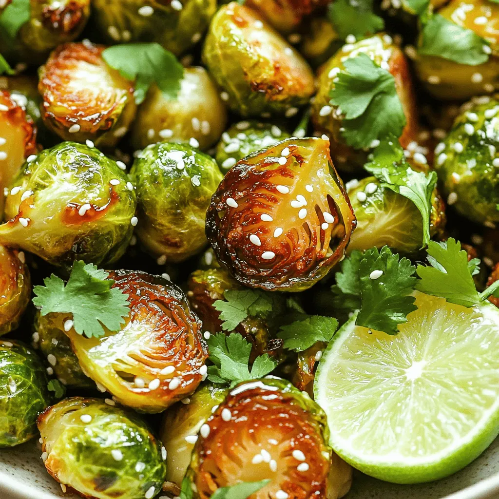 Honey Sriracha Brussels Sprouts Flavorful Roasted Dish