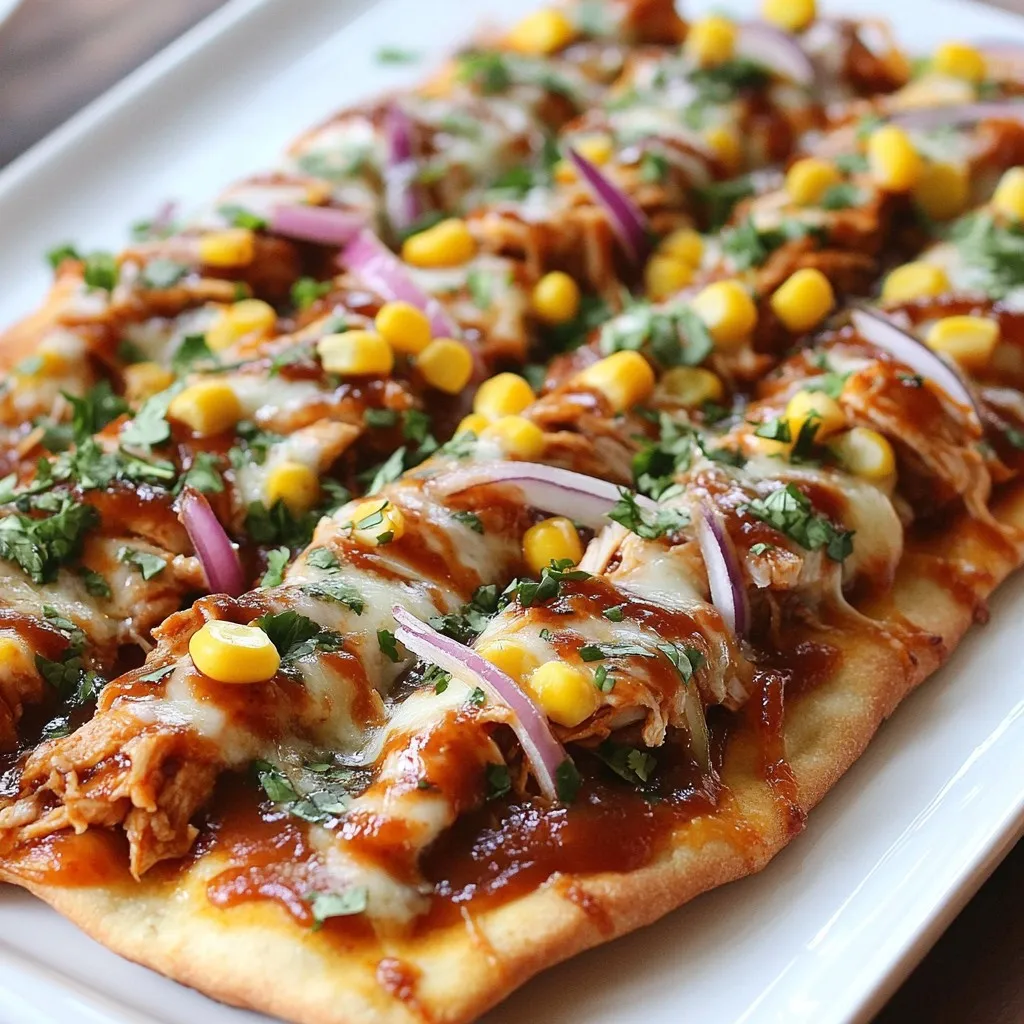 BBQ Chicken Flatbread Pizza Flavorful and Fun Meal