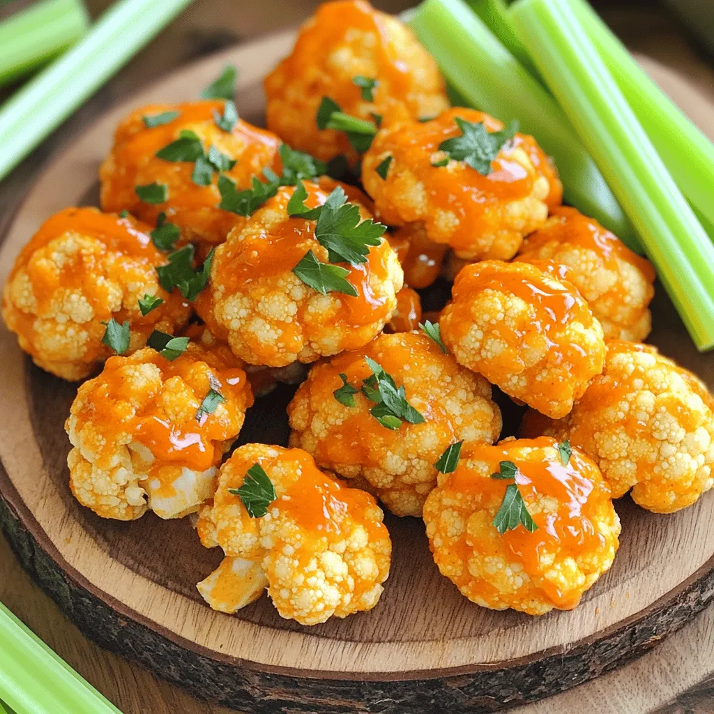 Crispy Buffalo Cauliflower Bites Tasty Snack Idea